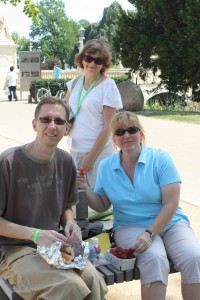 Scott, Debby, and Danielle in front of Schwerin Schloss